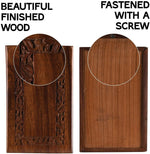 Load image into Gallery viewer, Border Engraved Solid Rosewood Cremation Urn for Human Ashes — Adult & Memorial Sizes