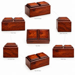 Load image into Gallery viewer, Companion Cremation Urn for Two – Premium Wooden Memorial Urn