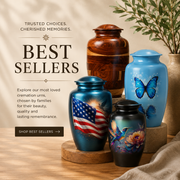 Best seller cremation urn collection featuring premium handcrafted memorial urns chosen by families for honoring loved ones with dignity and lasting remembrance.