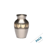 Load image into Gallery viewer, Small Heart Keepsake Urn for Human Ashes (Pack of 10) - 2.75" Mini Cremation Urn, 3 Cu In