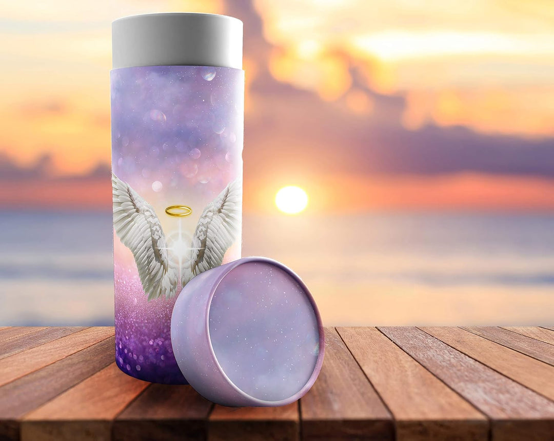 Guardian Angel Scattering Tubes for Human Ashes | TSA Approved | Eco-Friendly Biodegradable Scattering Urn