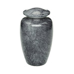 Load image into Gallery viewer, SOULURNS Grey Marble Cremation Urns for Human Ashes Adult Set of 4 – 220 Cu.In Large Natural Stone Style Memorial Funeral Urn with Secure Threaded Lid
