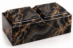 Load image into Gallery viewer, Companion Cremation Urn – Luxury Marble-Look Wooden Memorial Urn for Two