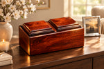 Load image into Gallery viewer, Companion Cremation Urn for Two – Premium Wooden Memorial Urn