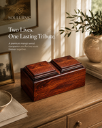 Load image into Gallery viewer, Companion Cremation Urn for Two – Premium Wooden Memorial Urn