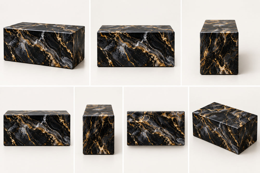 Companion Cremation Urn for Two – Premium Wooden Memorial Urn