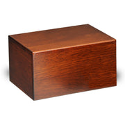 Rosewood Cremation Urn for Adult Ashes, Modern Simple Design, 200 Cu In, Case of 20