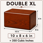 Load image into Gallery viewer, Tree of Life Rosewood Cremation Urn for Human Ashes — Solid Wood, Adult &amp; Memorial Sizes
