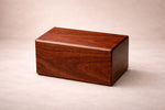 Load image into Gallery viewer, Solid Rosewood Cremation Urn for Human Ashes – Handcrafted Wood Urn | 6 Sizes (10–350 Cu In)
