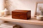 Load image into Gallery viewer, Solid Rosewood Cremation Urn for Human Ashes – Handcrafted Wood Urn | 6 Sizes (10–350 Cu In)