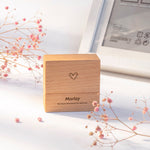 Load image into Gallery viewer, Engraved Beech Wood Keepsake Urn for Human &amp; Pet Ashes | Personalized Memorial, Sympathy Gift