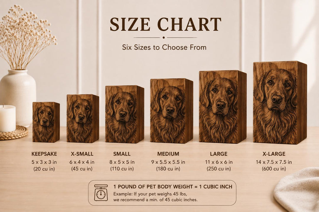 Custom Photo Engraved Wooden Cremation Urn for Human & Pet Ashes, Personalized Rosewood Memorial Box