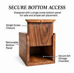 Load image into Gallery viewer, Custom Photo Engraved Wooden Cremation Urn for Human &amp; Pet Ashes, Personalized Rosewood Memorial Box