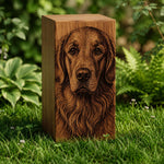 Load image into Gallery viewer, Custom Photo Engraved Wooden Cremation Urn for Human &amp; Pet Ashes, Personalized Rosewood Memorial Box