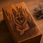 Load image into Gallery viewer, Custom Photo Engraved Wooden Cremation Urn for Human &amp; Pet Ashes, Personalized Rosewood Memorial Box
