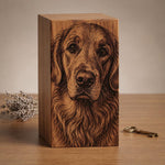 Load image into Gallery viewer, Custom Photo Engraved Wooden Cremation Urn for Human &amp; Pet Ashes, Personalized Rosewood Memorial Box
