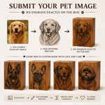 Load image into Gallery viewer, Custom Photo Engraved Wooden Cremation Urn for Human &amp; Pet Ashes, Personalized Rosewood Memorial Box