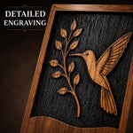 Load image into Gallery viewer, Humming Bird Urn for Mom, Personalized Wooden box for Human Ashes, Celebration of Life Cremation