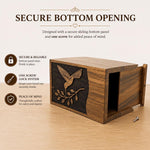 Load image into Gallery viewer, Humming Bird Urn for Mom, Personalized Wooden box for Human Ashes, Celebration of Life Cremation